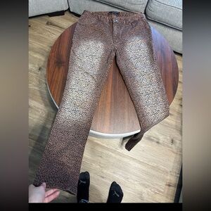 Cato Brown Leopard Print Women’s Jeans